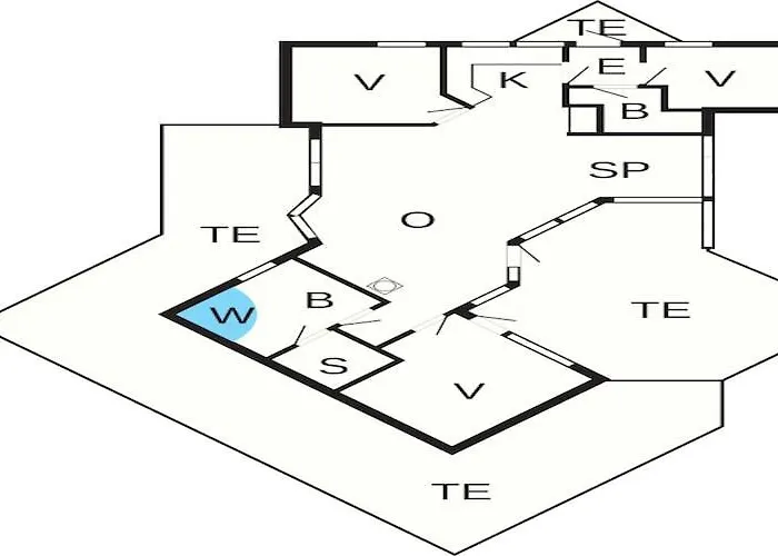 Дом отдыха 10 Person In Rudkobing-by Traum